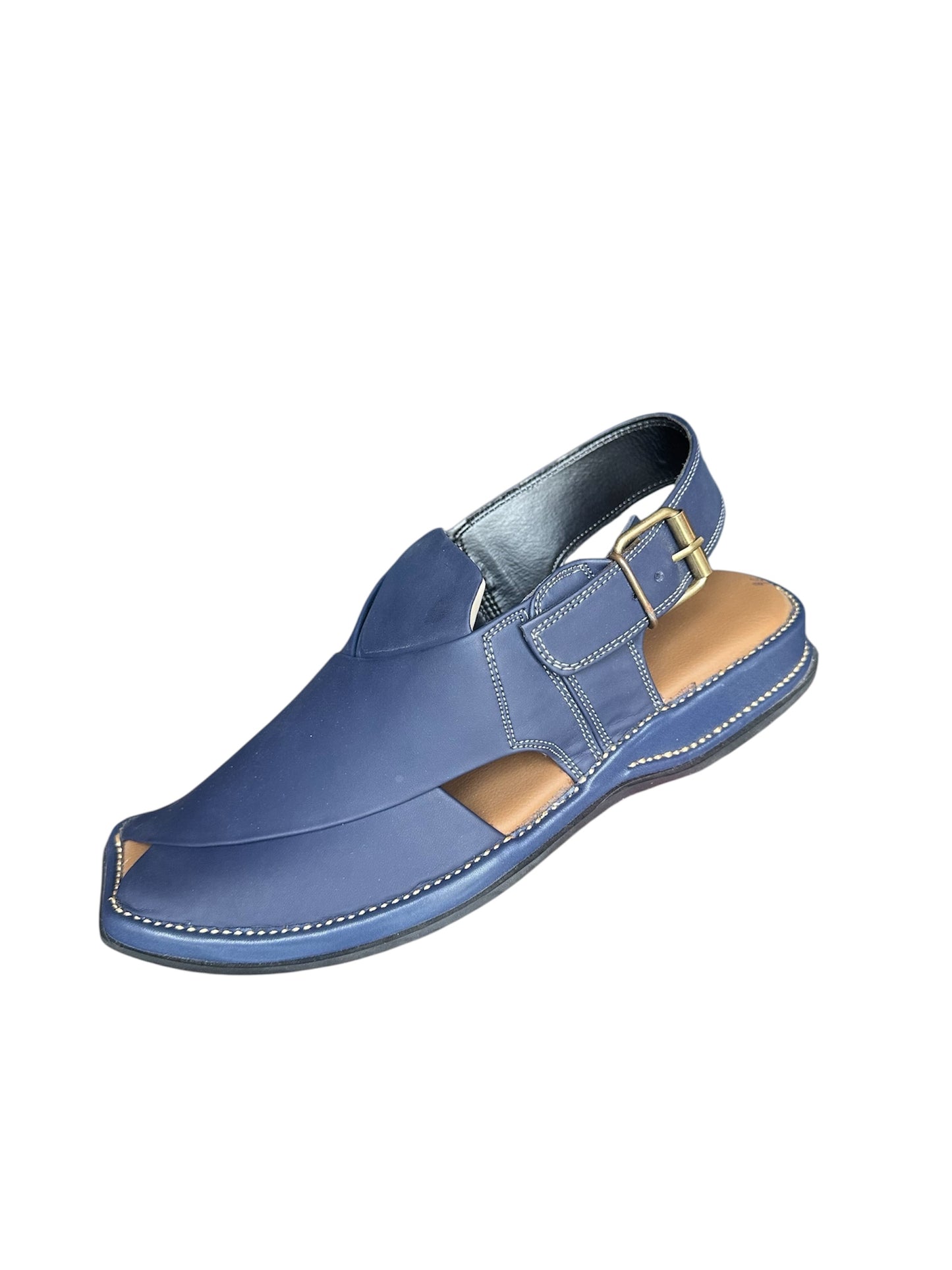 Premium Blue Peshawari Chappal