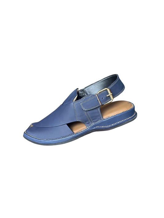 Premium Blue Peshawari Chappal