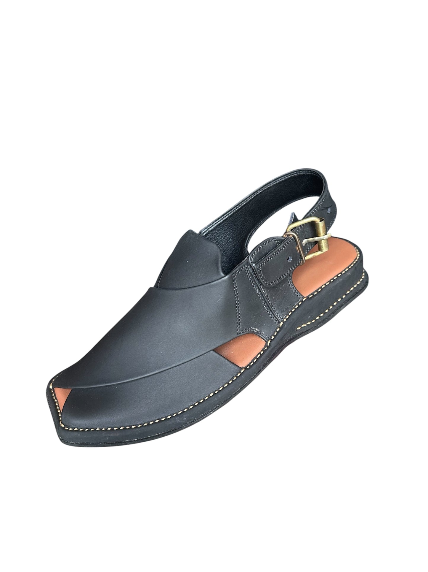 Premium Black Peshawari Chappal