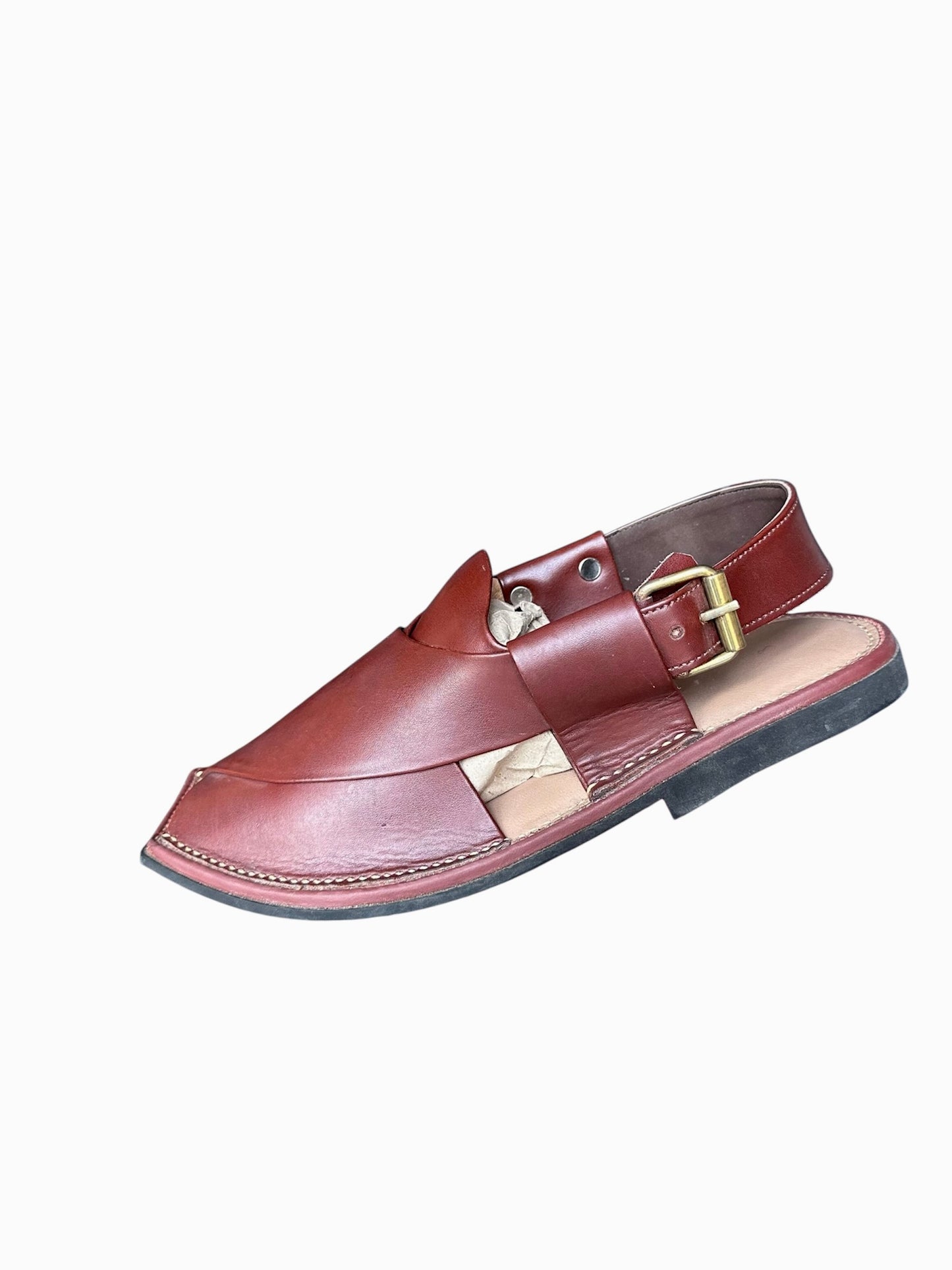 Premium Redish-brown Peshawari Chappal