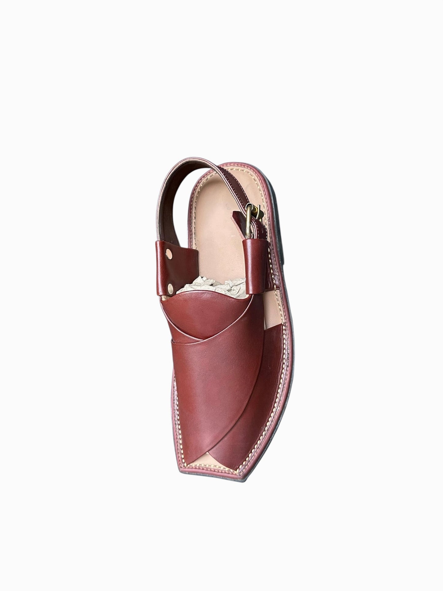 Premium Redish-brown Peshawari Chappal